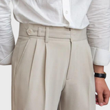 Pantalon Habillé à Pinces Coupe Élancée