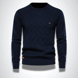 Pull Tricoté Homme Motif Texturé