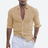 Rogelio | Chemise pour homme à col rabattu avec coupe décontractée pour l'été