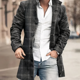 Manteau Homme à Revers Boutonné
