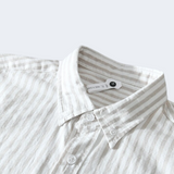 Chemise Rayée à Col Officier