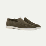 Mocassins Homme en Suédine à Enfiler