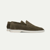 Mocassins Homme en Suédine à Enfiler