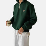 Sweat Col Montant Zippé Coupe Oversize