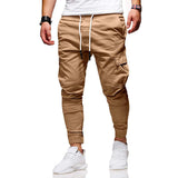 Pantalon Cargo Jogger à Cordon Contrasté