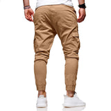 Pantalon Cargo Jogger à Cordon Contrasté