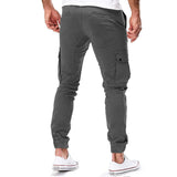 Pantalon Cargo Jogger à Cordon Contrasté