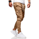 Pantalon Cargo Jogger à Cordon Contrasté