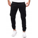 Pantalon Cargo Jogger à Cordon Contrasté