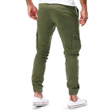Pantalon Cargo Jogger à Cordon Contrasté