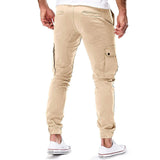 Pantalon Cargo Jogger à Cordon Contrasté