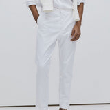 Pantalon Habillé Rayé Coupe Droite