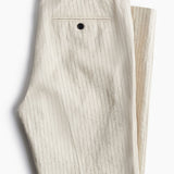 Pantalon Habillé Rayé Coupe Droite
