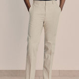 Pantalon Habillé Rayé Coupe Droite