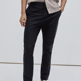Pantalon Habillé Rayé Coupe Droite