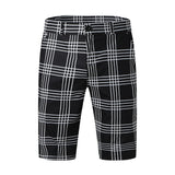 Short à Carreaux Coupe Ajustée