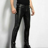 Pantalon Skinny Effet Cuir