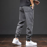 Jogger en Denim à Taille Élastique