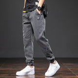 Jogger en Denim à Taille Élastique
