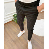Pantalon Ajusté Texturé Coupe Fuselée