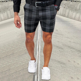 Short à Carreaux Coupe Ajustée