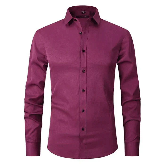 Chemise Ajustée à Col Classique
