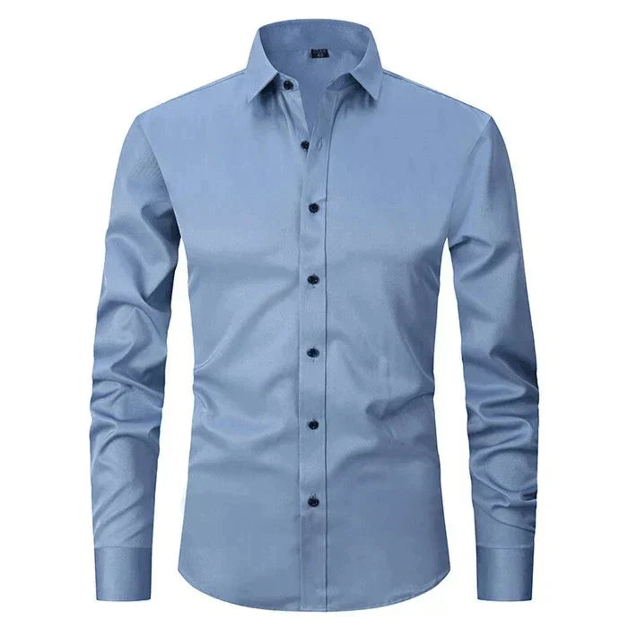 Chemise Ajustée à Col Classique
