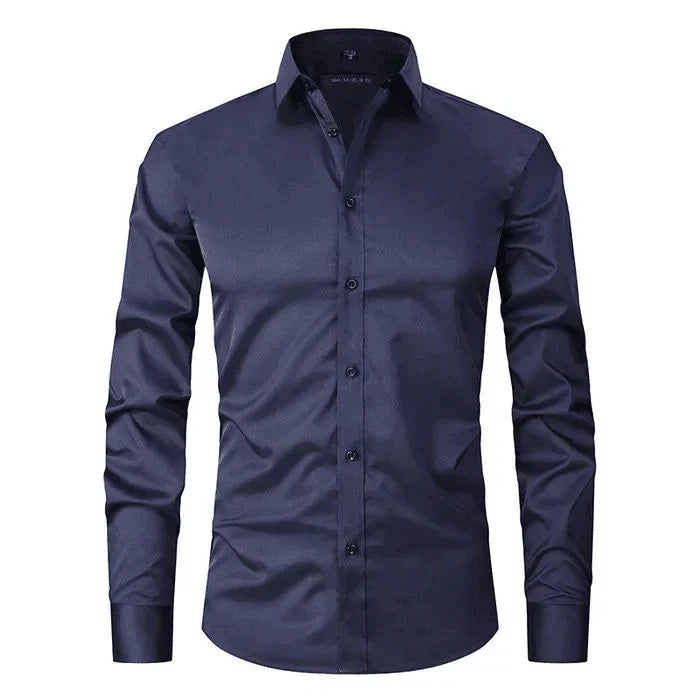 Chemise Ajustée à Col Classique