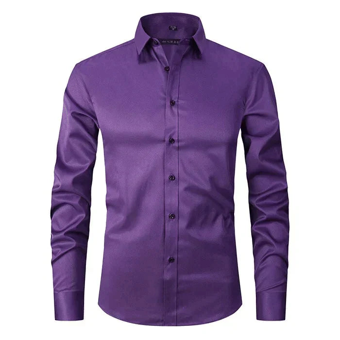 Chemise Ajustée à Col Classique