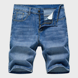 Short en Denim Coupe Ajustée