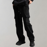 Pantalon Cargo Ample Multipoches Texturé