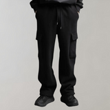 Pantalon Cargo Ample Multipoches Texturé