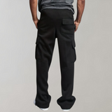 Pantalon Cargo Ample Multipoches Texturé
