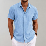 Chemise à Manches Courtes à Col Ouvert