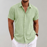 Chemise à Manches Courtes à Col Ouvert
