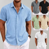 Chemise à Manches Courtes à Col Ouvert