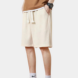 Short Long à Taille Élastique et Cordon Contrasté