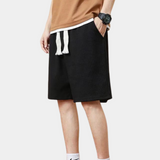 Short Long à Taille Élastique et Cordon Contrasté