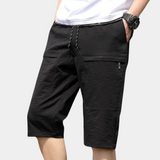 Short Cargo Long à Taille Élastique