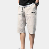 Short Cargo Long à Taille Élastique