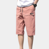 Short Cargo Long à Taille Élastique