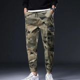 Pantalon Cargo Jogger Camouflage Géométrique