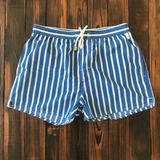 Short de Bain Rayé à Taille Élastique