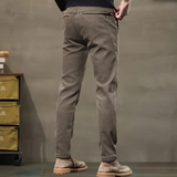 Pantalon Chino Effet Délavé Coupe Ajustée