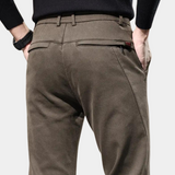Pantalon Chino Effet Délavé Coupe Ajustée