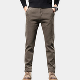 Pantalon Chino Effet Délavé Coupe Ajustée
