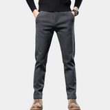 Pantalon Chino Effet Délavé Coupe Ajustée