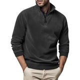 Pull Homme Col Montant Demi-Zip