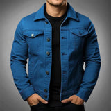 Veste Homme en Denim Boutonnée