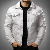 Veste Homme en Denim Boutonnée